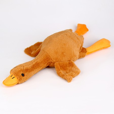 Soft toy "Goose", 70 cm, beige color-1
