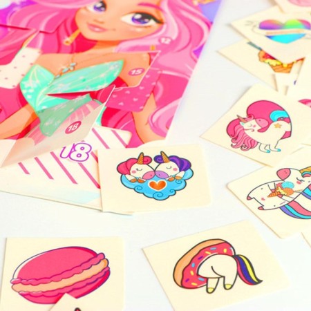 Advent calendar with children's tattoos "I love unicorns"-2