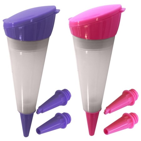 Decorator for cream 3 nozzles color mix-1
