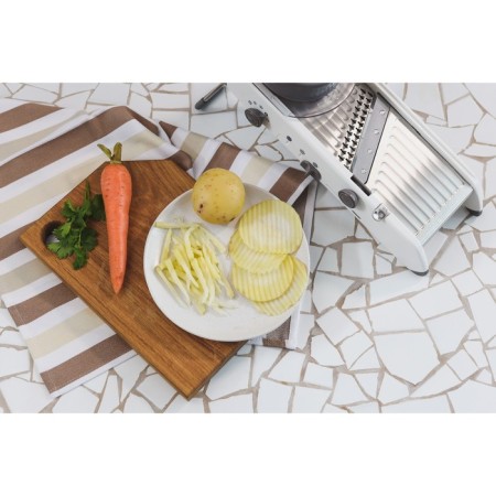 Magistro stormy vegetable engine, with a controlled cutting angle, stainless steel, 35 × 15 × 14 cm, white color-10