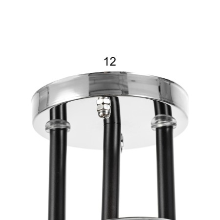 Chandelier "Erion" 3he27 40W chrome 55x26 cm-6