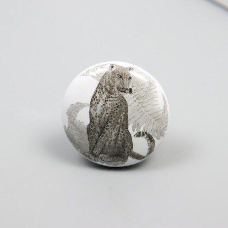 Pen for the casket ceramics, metal "Leopard" 3.8x3.8x2.8 cm