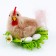 Soft toy "Chicken in the nest", 7 cm, color mix