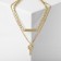Piece "chain" key, color gold, l = 38 cm