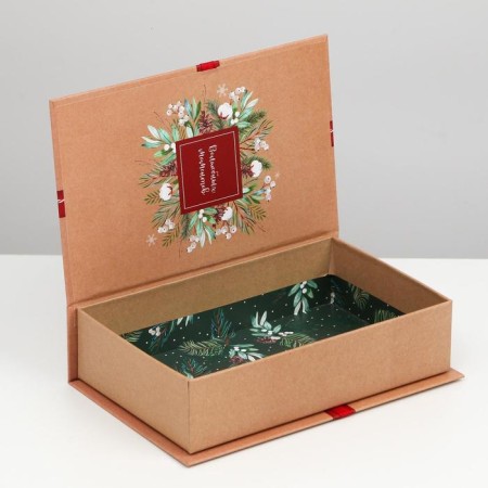 Box - Kniga "Christmas", 20 x 12.5 x 5 cm, New Year-1