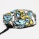 School backpack of textiles on a zipper, 3 pockets, yellow/multi -colored color