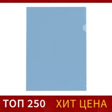 A4, 100 microns, calligrata, economy, transparent, blue folder