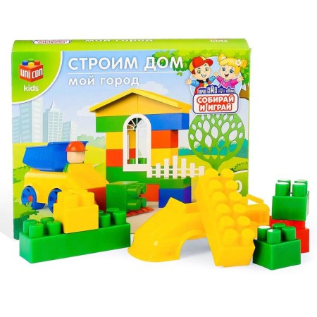 Конструктор «МОЙ ГОРОД: Строим дом», 30 деталей-1