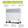 Galaxy Line GL 8227 heater, convector, floor/wall, 1700 watts, 20 m2, white