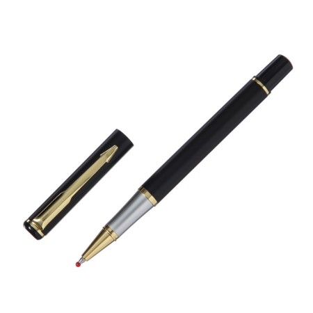 Gift Roller pen, in the leatherette case, the case is black, gold, silver-2