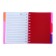 Notepad on the crest A6, 100 sheets, line, plastic cover, with "leaves" separators, mix
