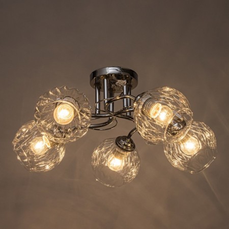 Closure ceiling deb 5x40W E27 chrome 52x52x22 cm-2