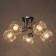 Closure ceiling deb 5x40W E27 chrome 52x52x22 cm