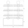 Three -tier shelf, width 40 cm, matte glass, chrome