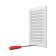 Ventilation ERA 1520RZN, 150 x 200 mm, with a grid, detachable