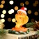 Figure candle "Snake in a hat. Symbol of the year 2025, 5x6.5x7.5 cm