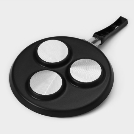 Hit pan, d = 24 cm, portioned, anti -stick coating, black color-2