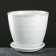 Flower pot "Bun" painting silver 0.9 l