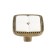 Pen Elegant button, ceramic, bronze color