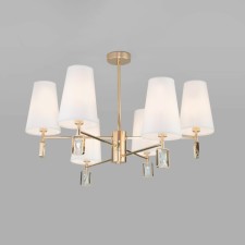 Clean chandelier in the classic style of Milazzo, 40W, E14, 70x70x46.5 cm