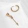 Piercing in the ear "Ring" arrow, d = 13 mm, color gold