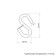 Hook S-unit. 4mm white zinc 4 pcs