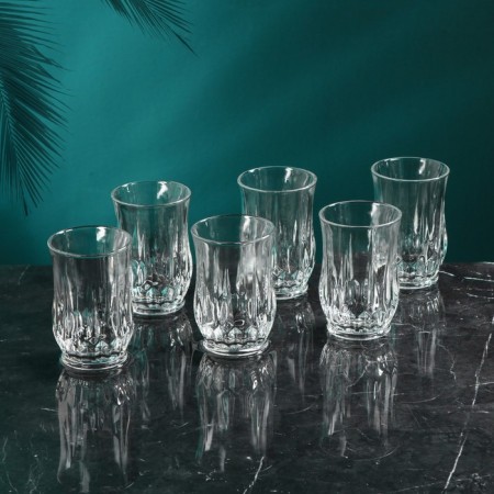 A set of glass glasses "Imperial", 6 pcs, 280 ml, Iran