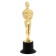 Male award figure, Oscar, plastic stand black, 15.5 x 5 x 5 cm
