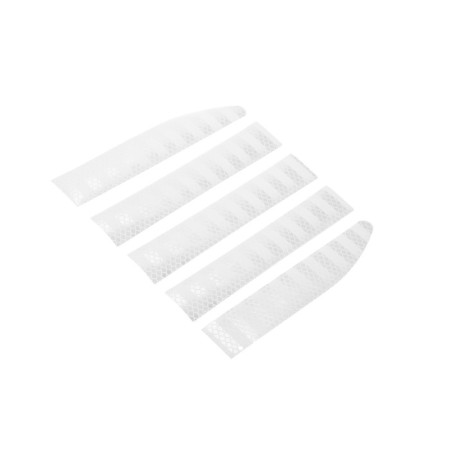 Fleep sticker 91 × 3.5 cm per body of cars, white-2