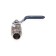 Ballic Aqualink, PN 50 tap, internal/outer thread 1 1/2 ", handle, nickel.