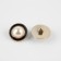 A set of buttons on the leg, d = 21.5 mm, 5 pcs, pearl/black/gold color