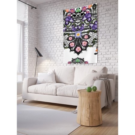 Decorative panel with photo printing "Kingdom of Winter", vertical, size 150x200 cm