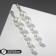 Earrings with pearls "grapes" bunch with a note, white color in silver