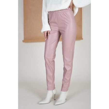 Women's pants on elastic band Eliseeva Olesya, size 54, pink color-1