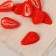 Fliper "Strawberry slice" 4x3cm (packing 20 pcs)