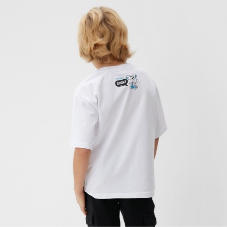 Children's Minaku T -shirt, white color, height 152 cm-5