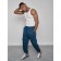 Joggers male, size 54, blue color