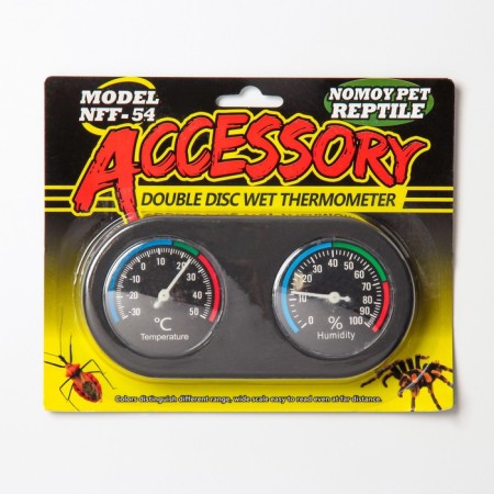 Analog thermometer + nomoypet hydrometer for terrarium