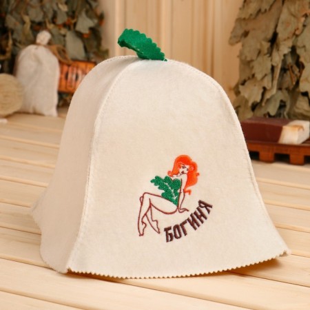 Bath Hat "Goddess" 100% wool