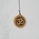 Wind music metal, tree "Symbol OM in the Sun" 5 tubes 60 cm