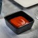 Ceramic ornament sauce, 8.5 x 8.5 x 3.5 cm, black color