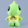 Soft toy "dinosaurus" in a jacket with a rainbow, 20 cm