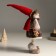 Interior doll "Grandma Hornie in a knitted sweater and gray skirt, in a cap" 46 cm