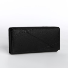 Women's wallet on a magnet, black color