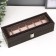 Casket to the leatherette to the clock 6 "Chocolate" 9x31x10 cm