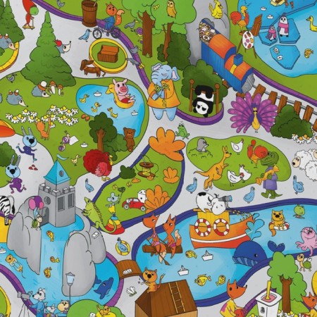 Playing attention and speed "Okavok. Summer Zoo ", 50 cards, 5+-4