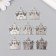 Decor for creativity Metal "Castle" silver 2.4x2.1 cm