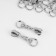 Automatic castle for lightning "Tractor", No. 5, decorative, 10 pcs, Nickel color