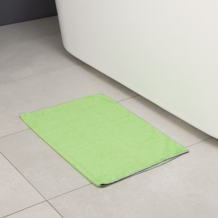 Raccoon floor rag, 250 g/m², 60 × 80 cm, microfiber, with overlock, 1 pc, color green-5