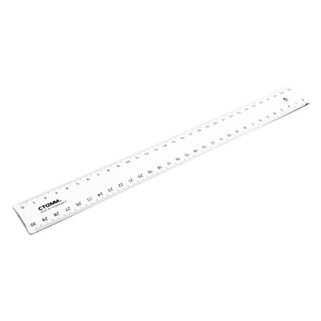 Line 30 cm Istanm, plastic, 2 scales, transparent, colorless, euro suspension-4